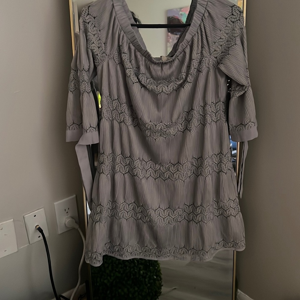 Grey mini dress